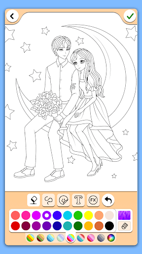 Valentines love coloring book screenshot 18 - screenshot