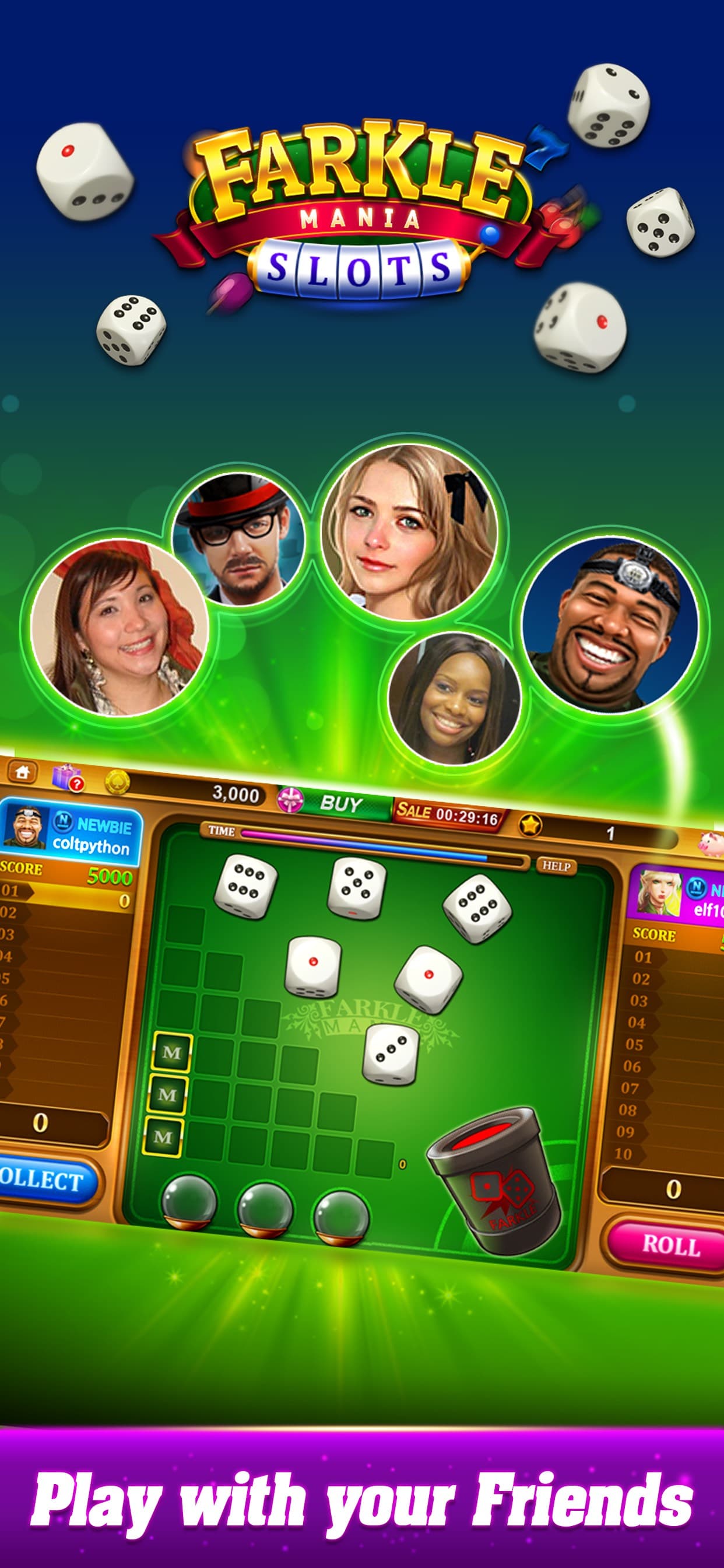 Farkle mania - Slots game screenshot 2 - screenshot
