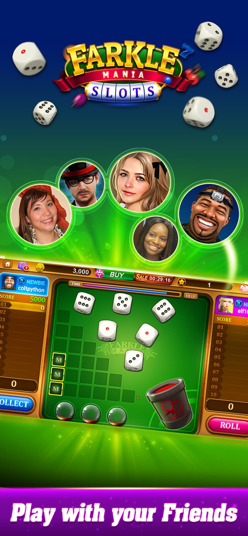 Farkle mania - Slots game screenshot 2 - screenshot