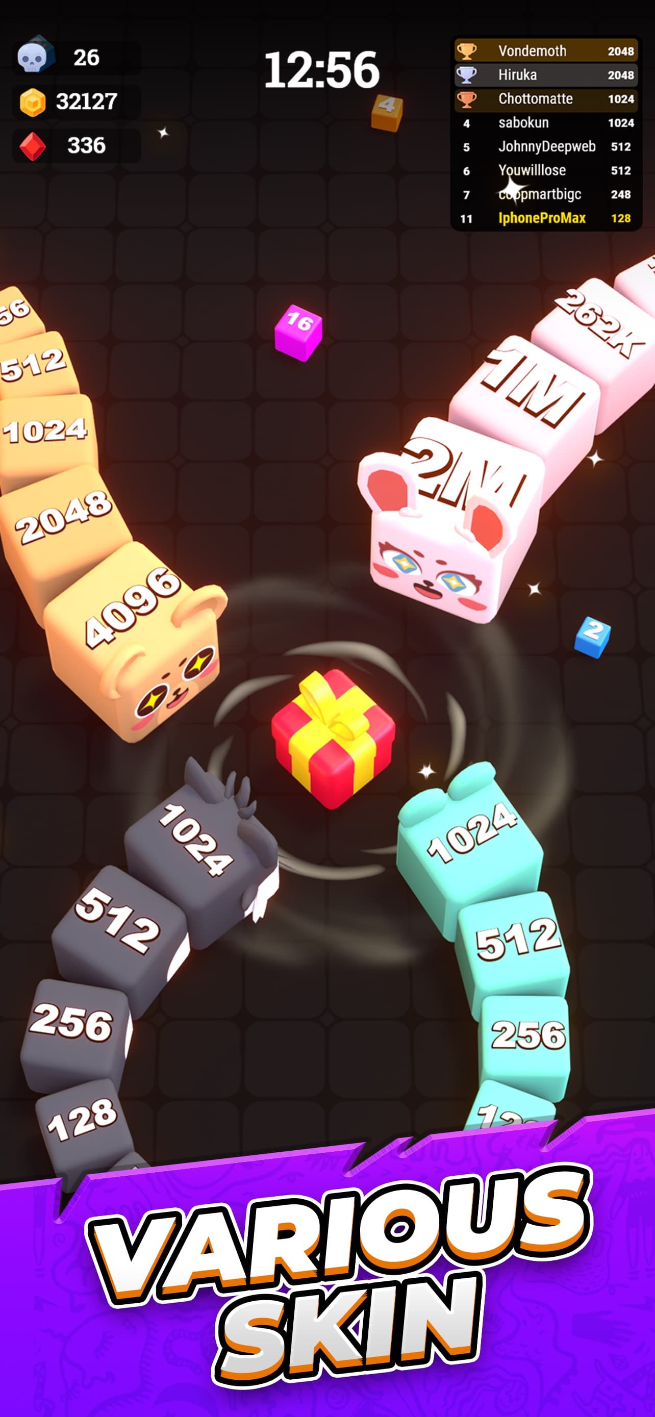 Jelly Cube Snake io screenshot 4 - screenshot