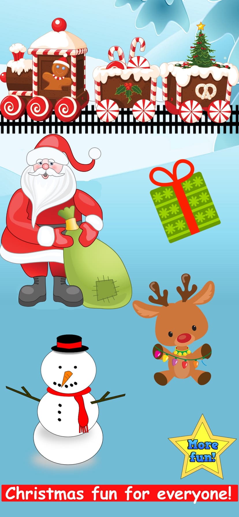 Christmas Train Snowman Games screenshot 1 - screenshot