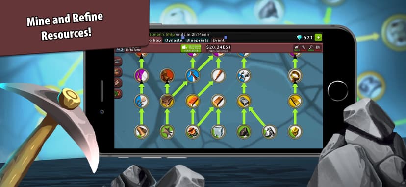 Crafting Idle Clicker screenshot 1 - screenshot