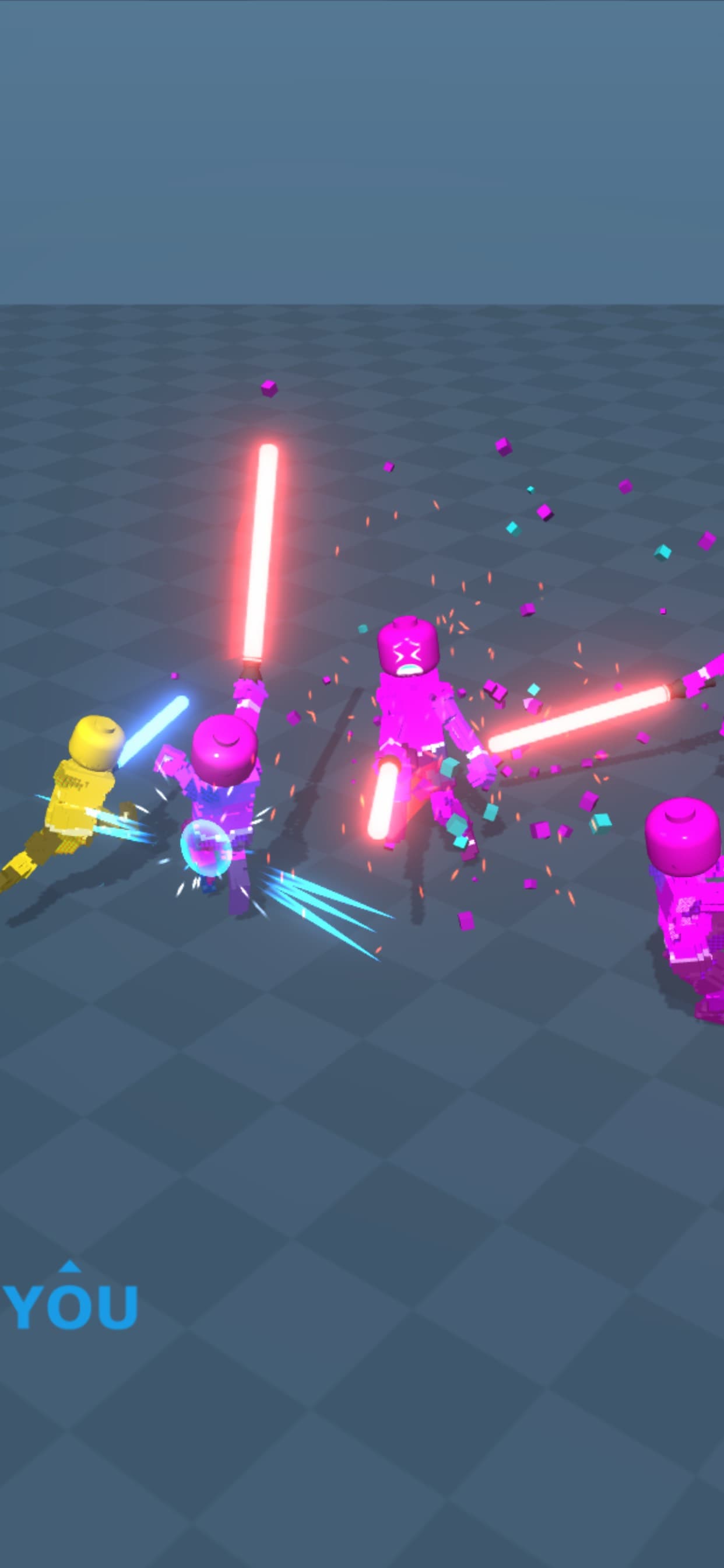 Block Gladiator 3D: sword duel screenshot 1 - screenshot