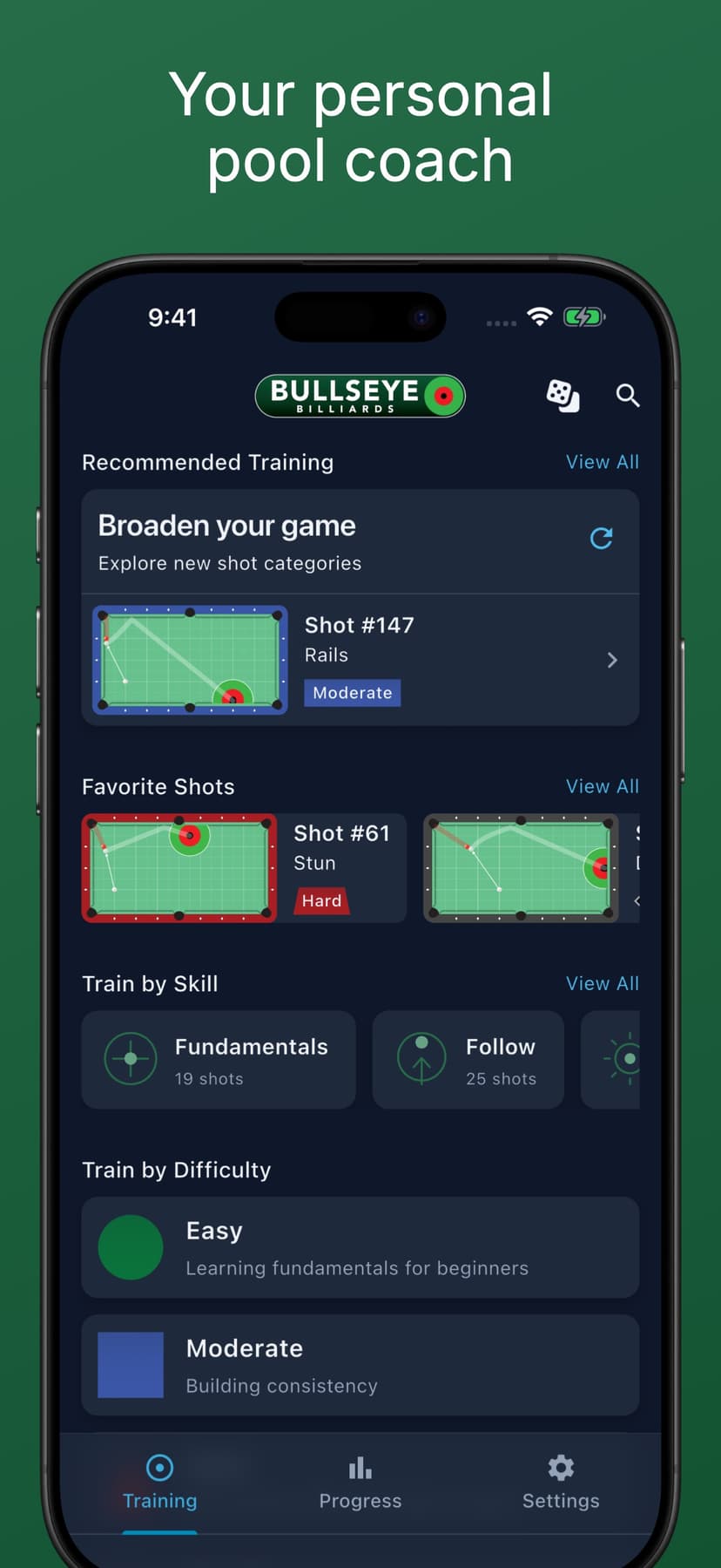 Bullseye Billiards screenshot 1 - screenshot