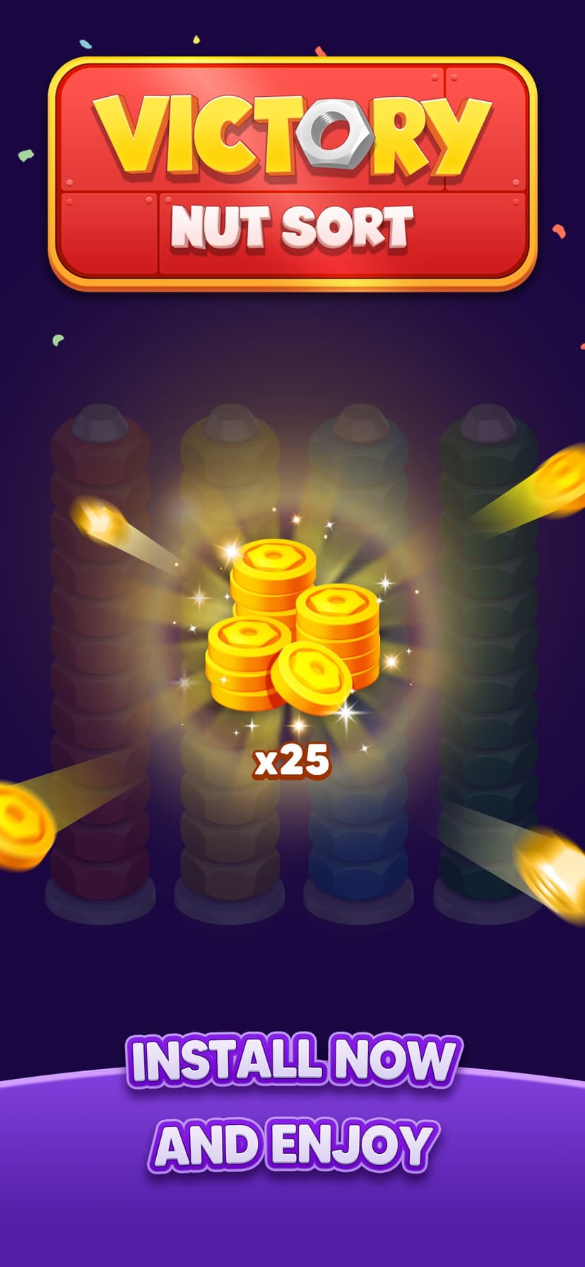 Nut Sort: Color Match Game screenshot 6 - screenshot