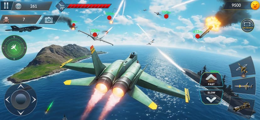 Airplane War Fighter Jet Games screenshot 6 - screenshot