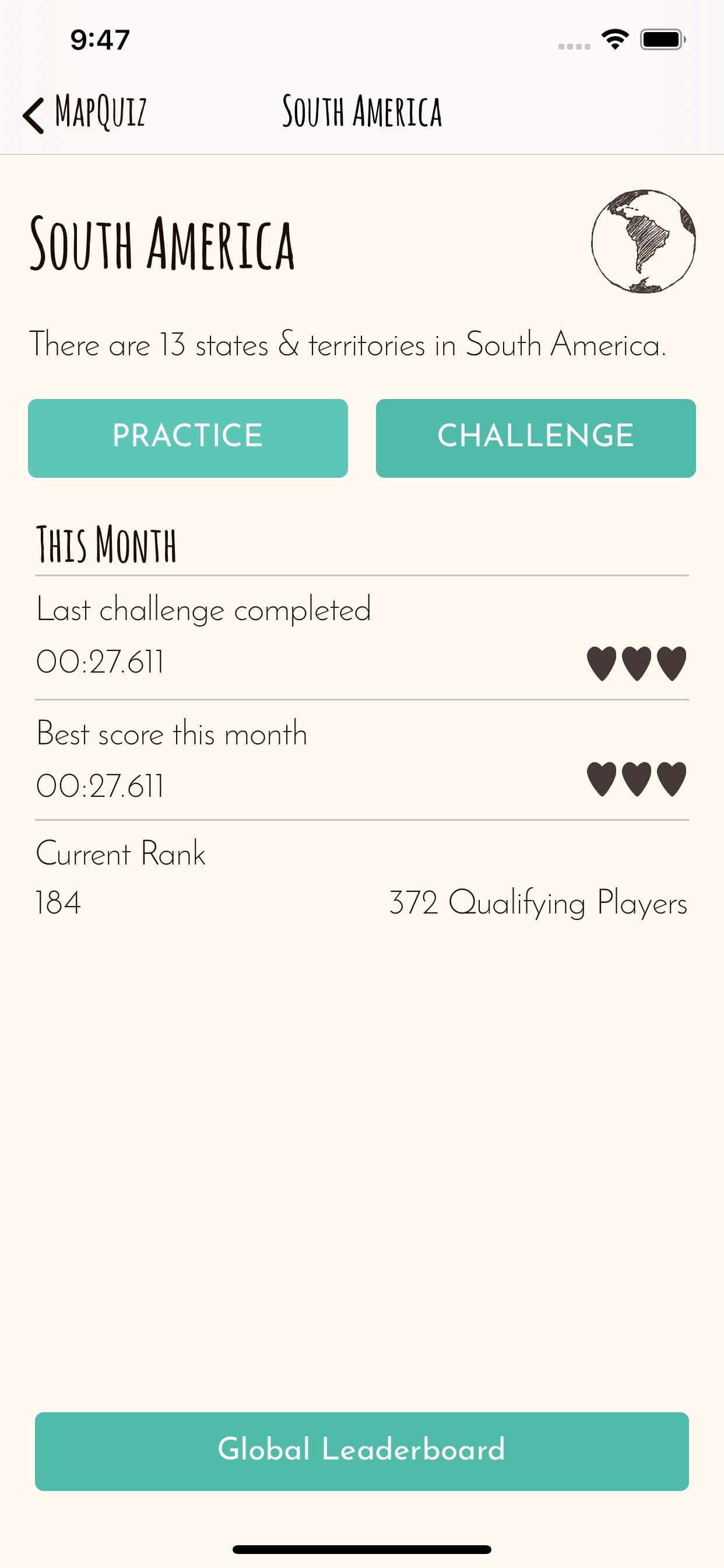 Map-Quiz screenshot 3 - screenshot