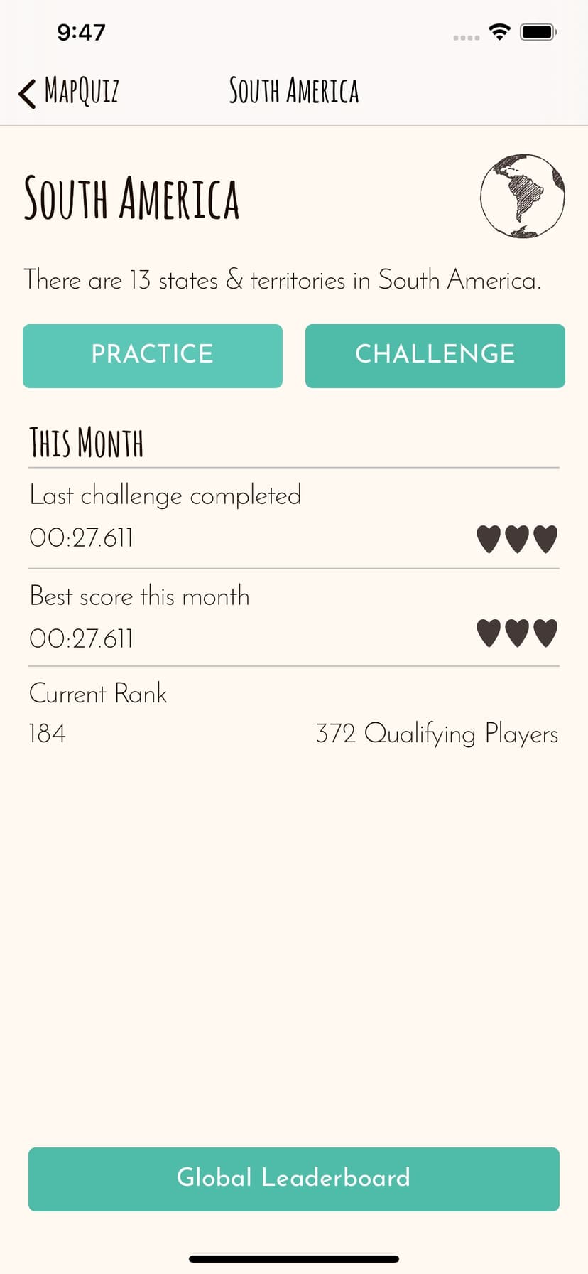 Map-Quiz screenshot 3 - screenshot