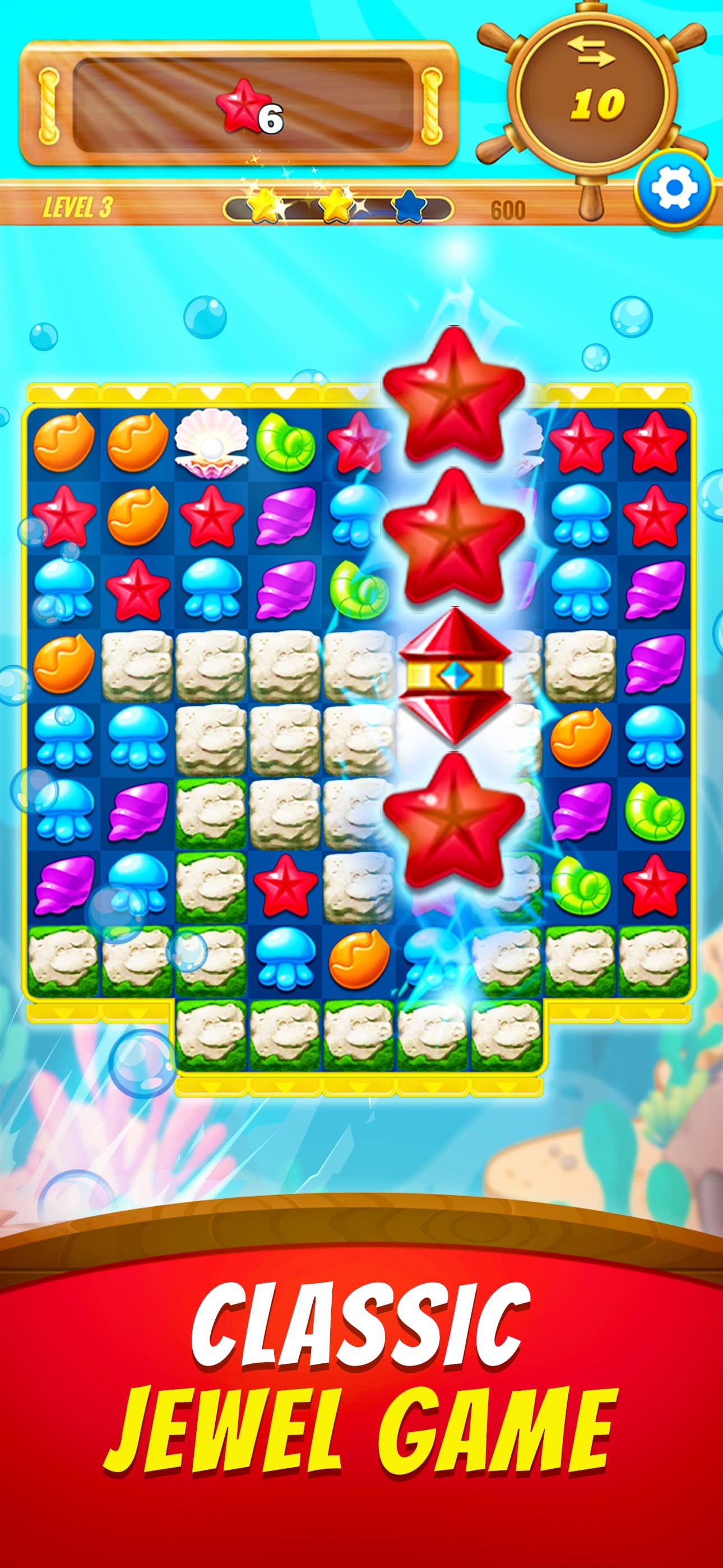 Marine Jewels – Match 3 Games screenshot 1 - screenshot
