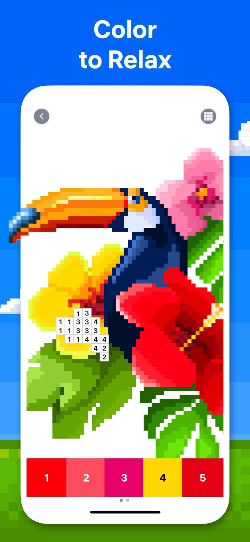 Pixel Art － Color by Number screenshot 1 - screenshot