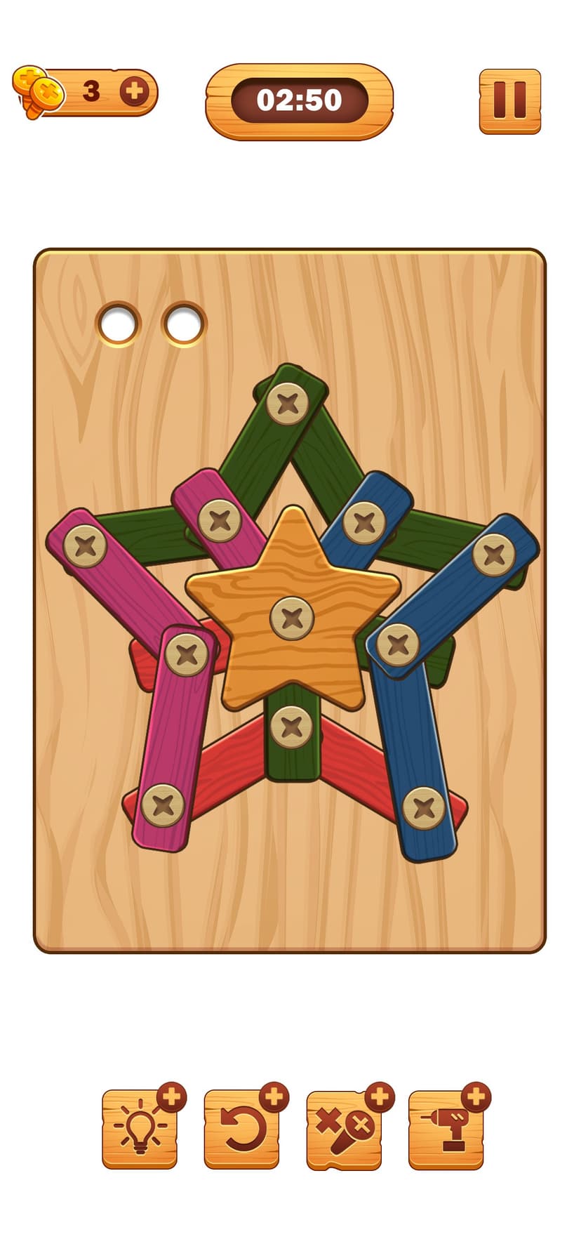 Screw Puzzle: Wood Nut & Bolt™ screenshot 2 - screenshot