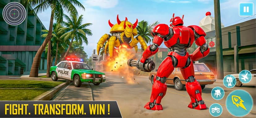 Octopus Robot Car Game 3D- War screenshot 3 - screenshot