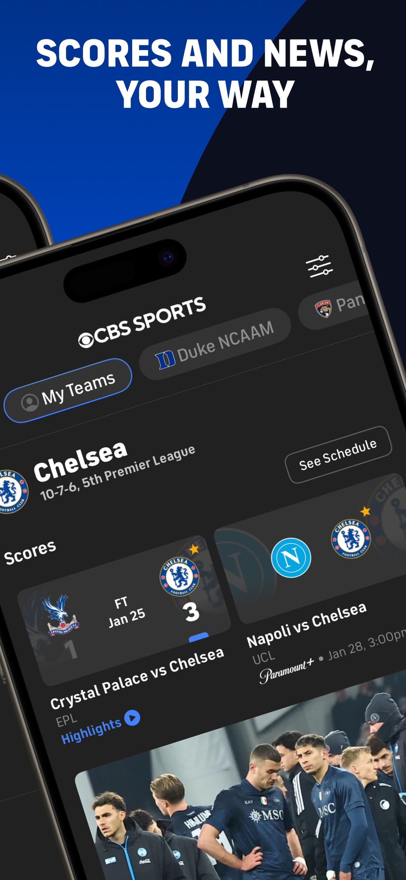CBS Sports App: Scores & News screenshot 2 - screenshot