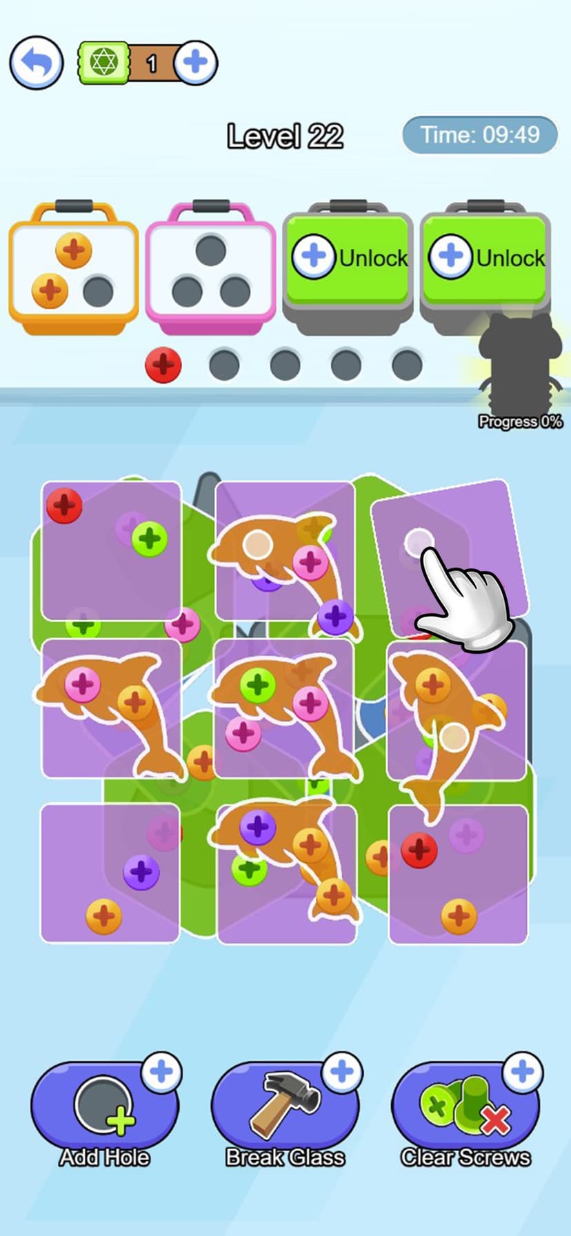 Screw Pin Jam Puzzle screenshot 1 - screenshot
