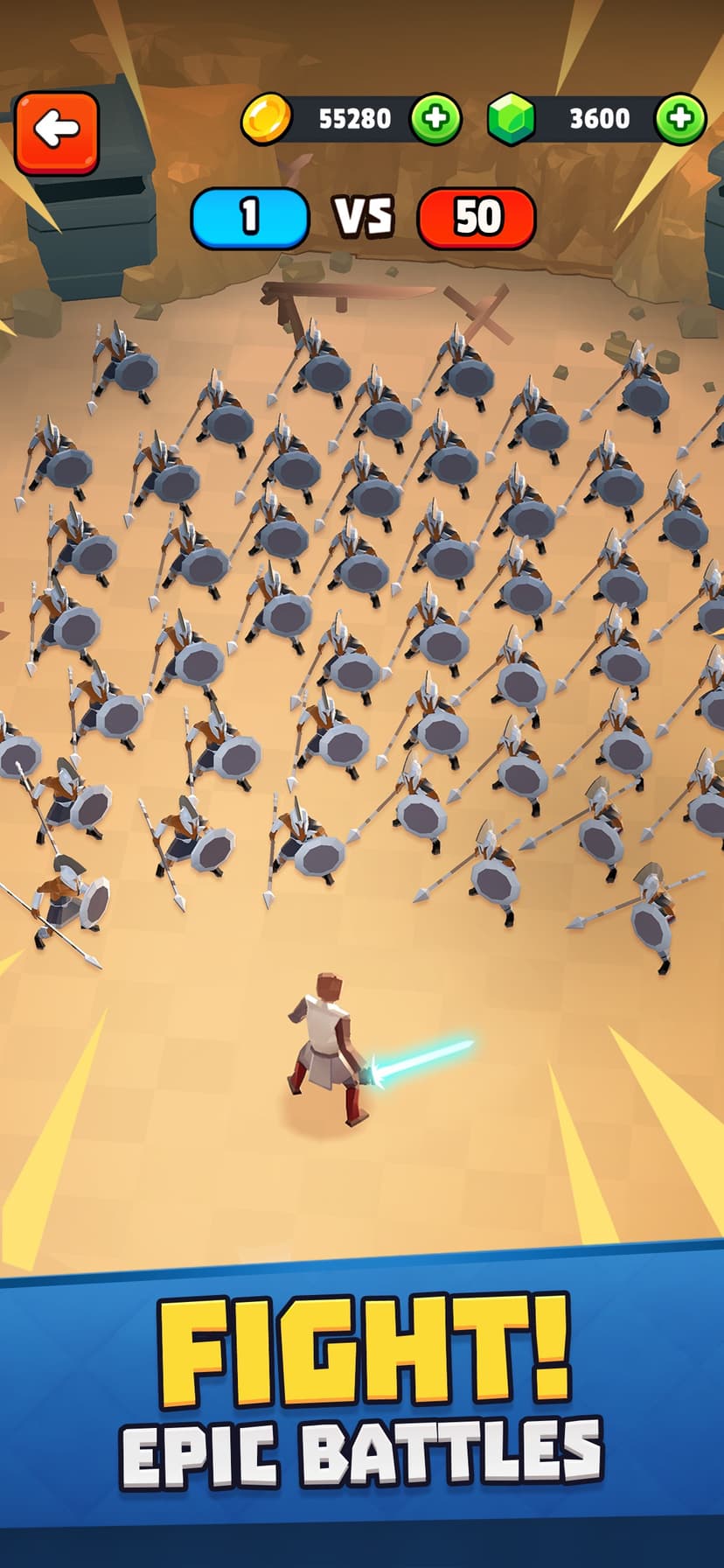 Battle Simulator: Idle Warfare screenshot 1 - screenshot
