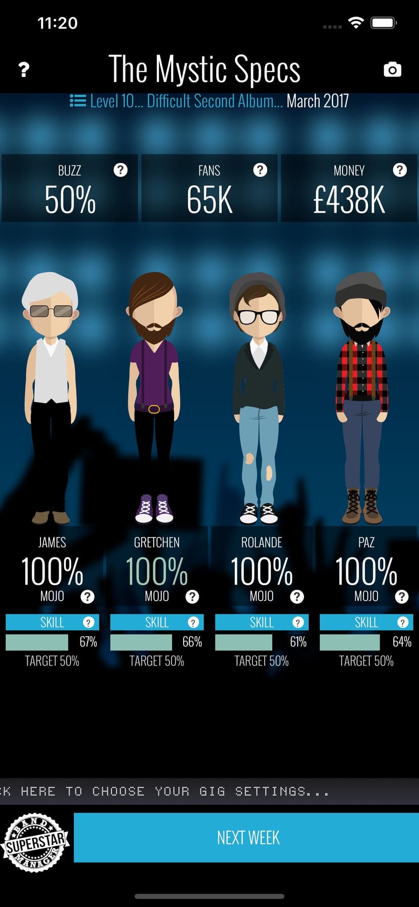 Superstar Band Manager screenshot 1 - screenshot