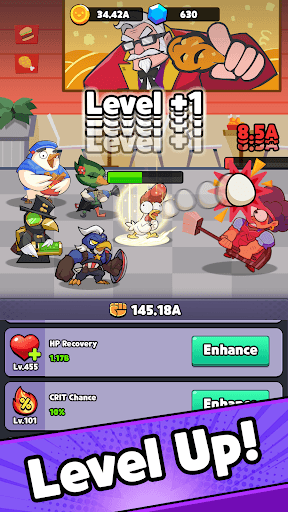 Cluck Avengers - Idle RPG screenshot 5 - screenshot
