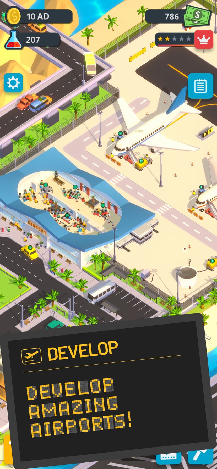 Airport Inc. Idle Tycoon Game screenshot 1 - screenshot