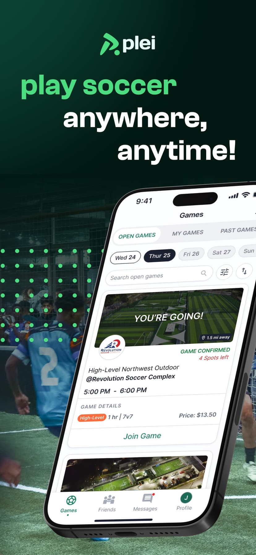 Plei | Pick Up Soccer screenshot 1 - screenshot