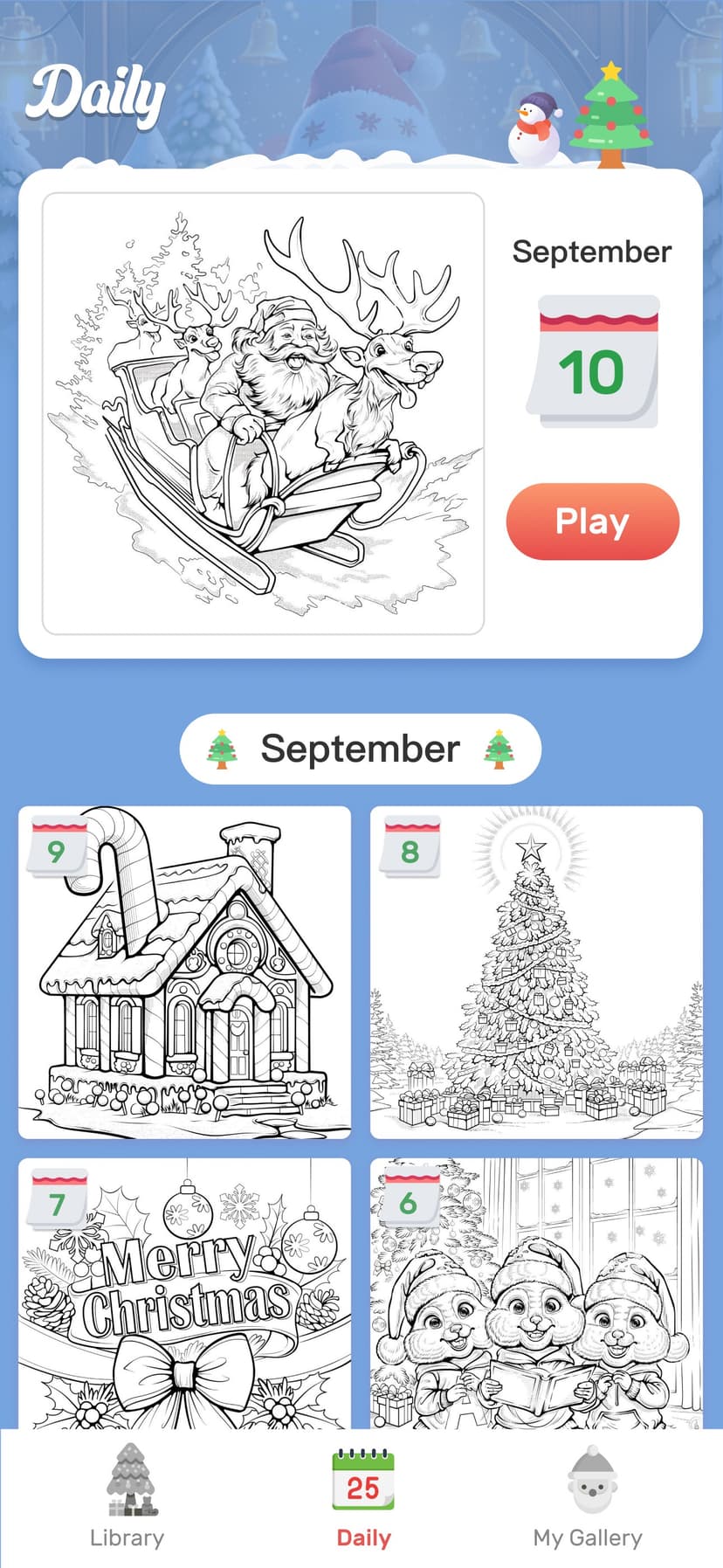 Christmas Color by Number Game screenshot 8 - screenshot