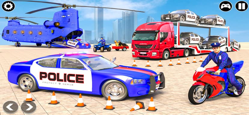 Dream Police Truck Transporter screenshot 1 - screenshot