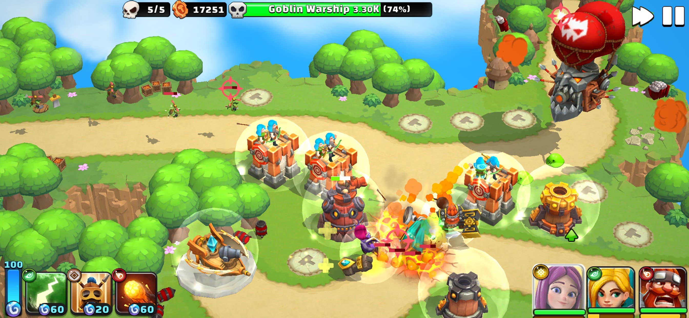 Wild Sky TD:Tower Defense Coop screenshot 1 - screenshot