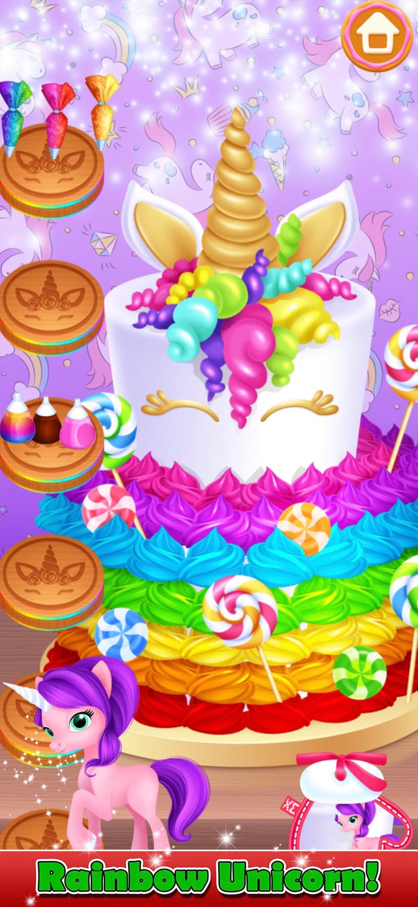 Unicorn Cooking Christmas Game screenshot 2 - screenshot