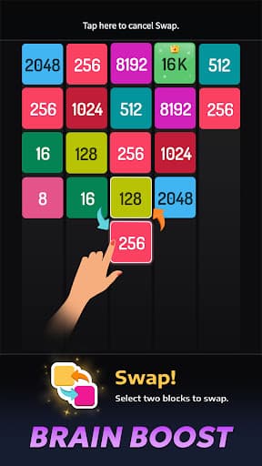 2048 Merge Games - M2 Blocks screenshot 4 - screenshot
