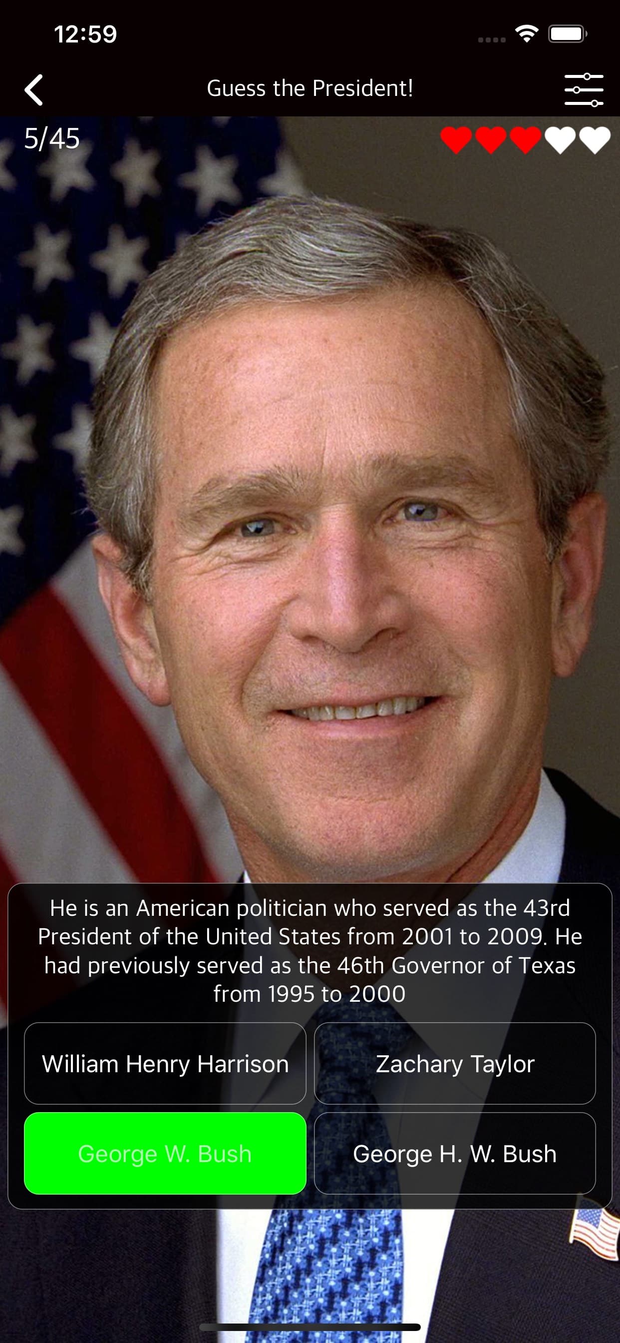 US President Political History screenshot 4 - screenshot