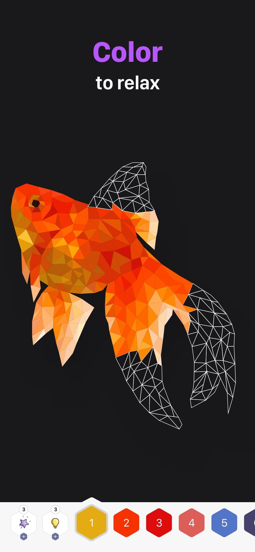 Polygon: Paint Color by Number screenshot 1 - screenshot