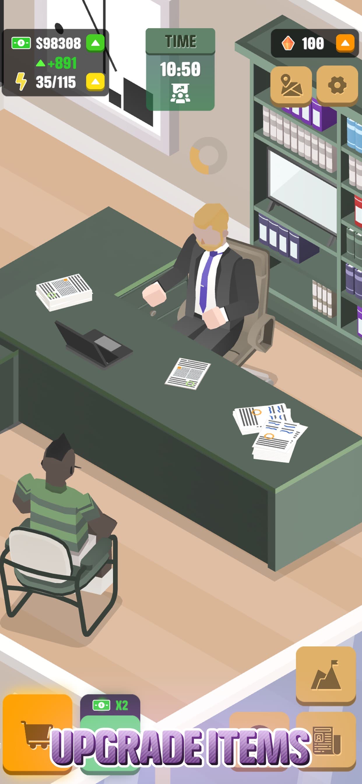 Idle Law Firm: Justice Empire screenshot 1 - screenshot