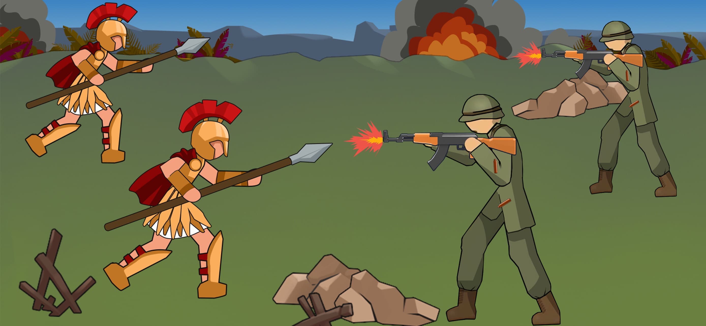 Stickman History Battle screenshot 1 - screenshot