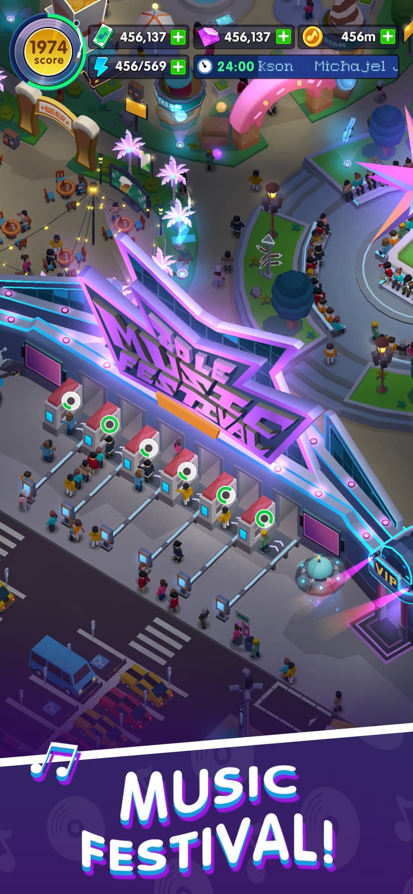 Idle Music Star Tycoon Games screenshot 1 - screenshot