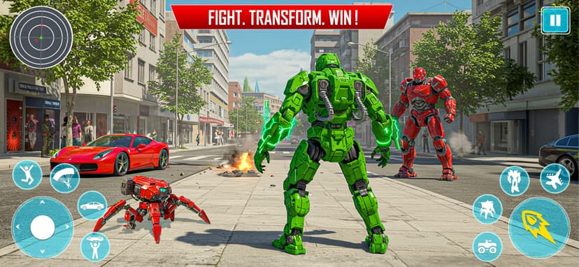Octopus Robot Car Game 3D- War screenshot 7 - screenshot