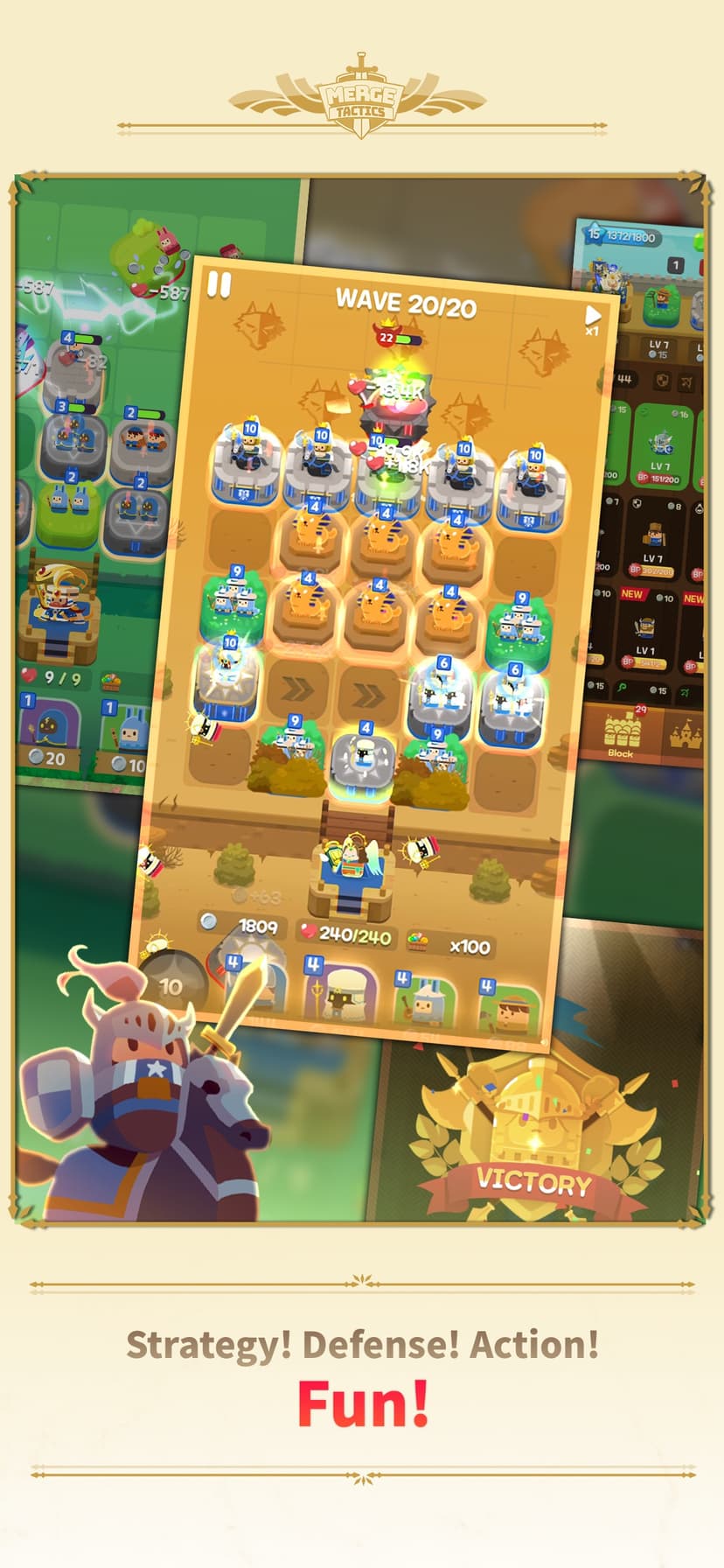 Merge Tactics: Castle Defense screenshot 3 - screenshot