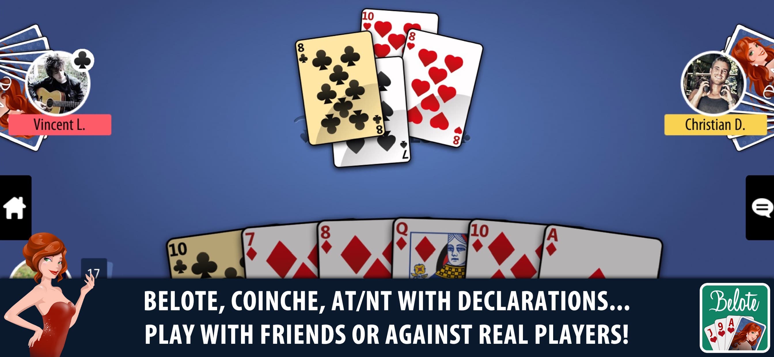 Belote & Coinche Multiplayer screenshot 2 - screenshot