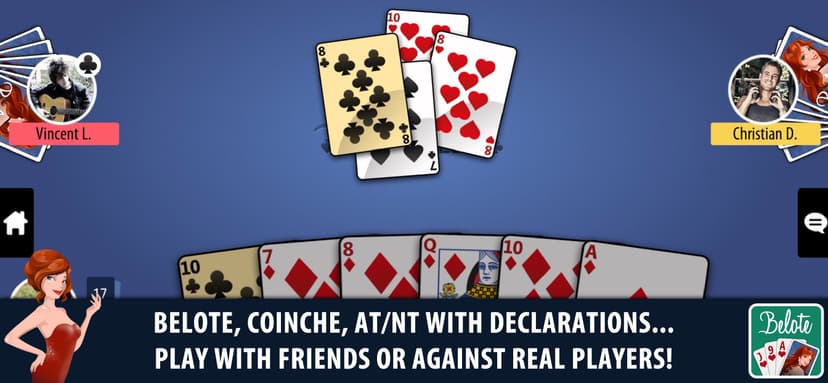 Belote & Coinche Multiplayer screenshot 2 - screenshot