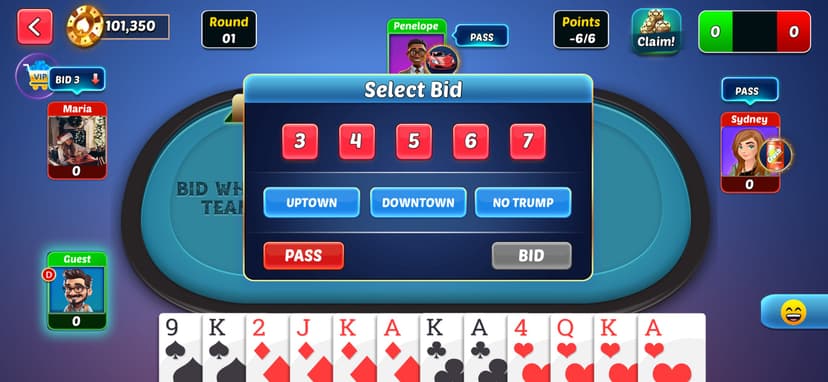 Spades Bid Whist: Card Games screenshot 4 - screenshot