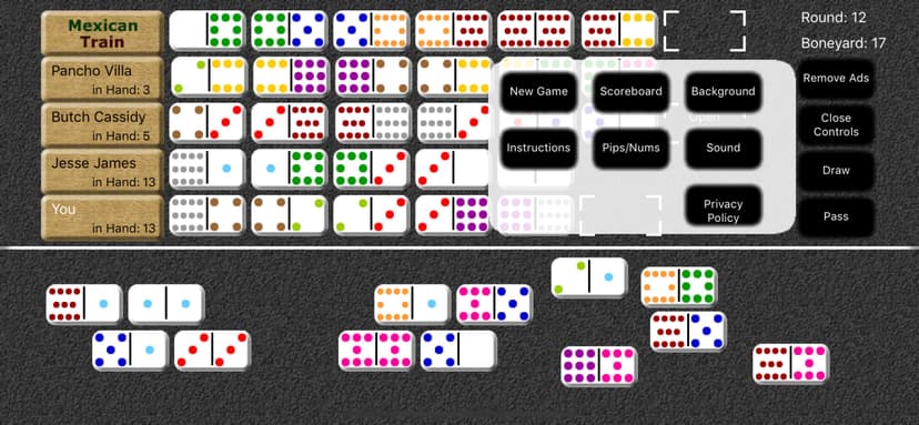 Mexican Train Dominoes screenshot 3 - screenshot