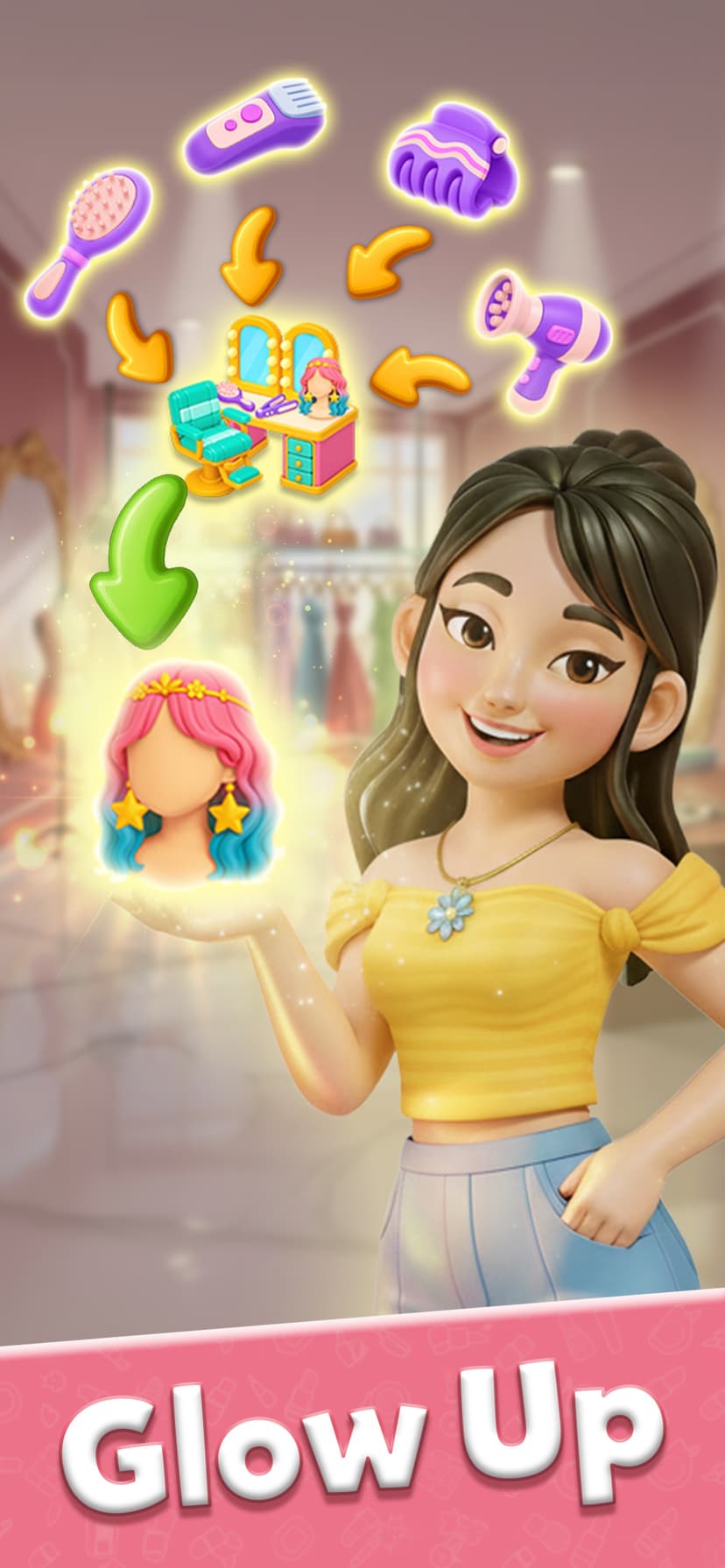 Glow Tales: Merge & Makeover screenshot 2 - screenshot