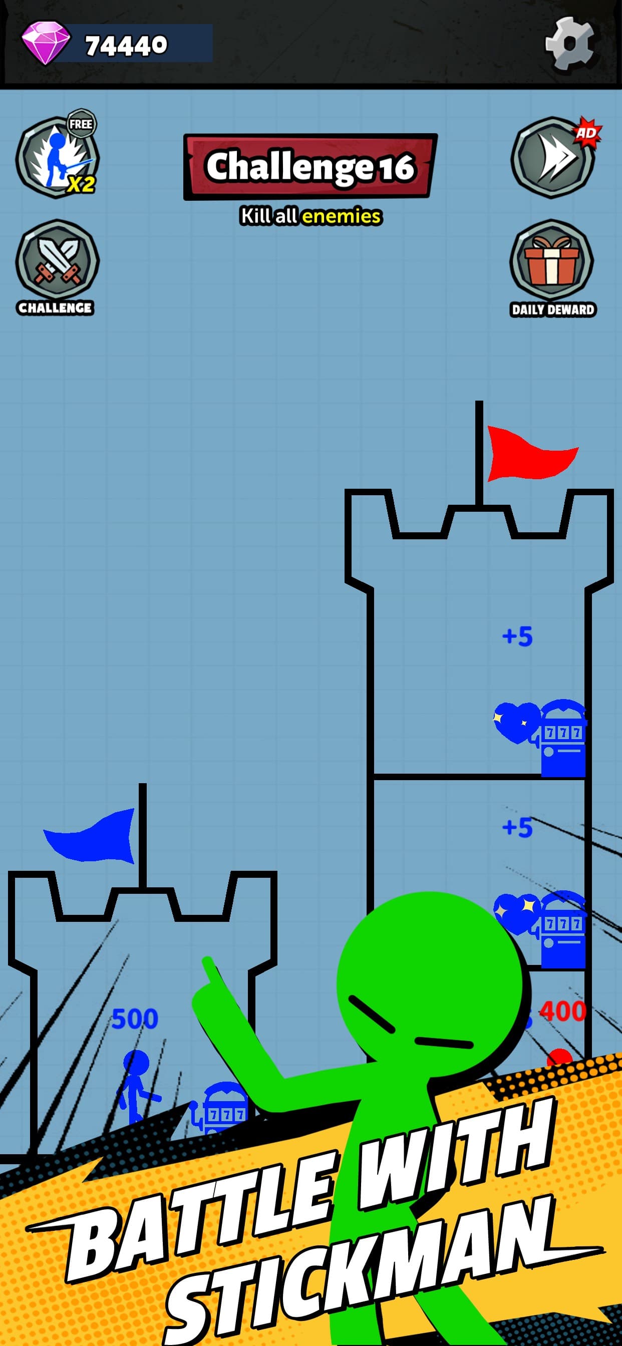 Tower Stickman Hero screenshot 1 - screenshot