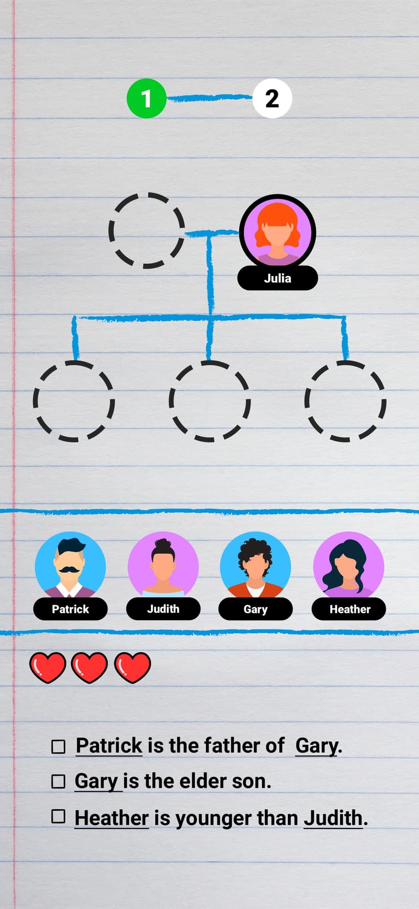 Family Tree! - Logic Puzzles screenshot 1 - screenshot