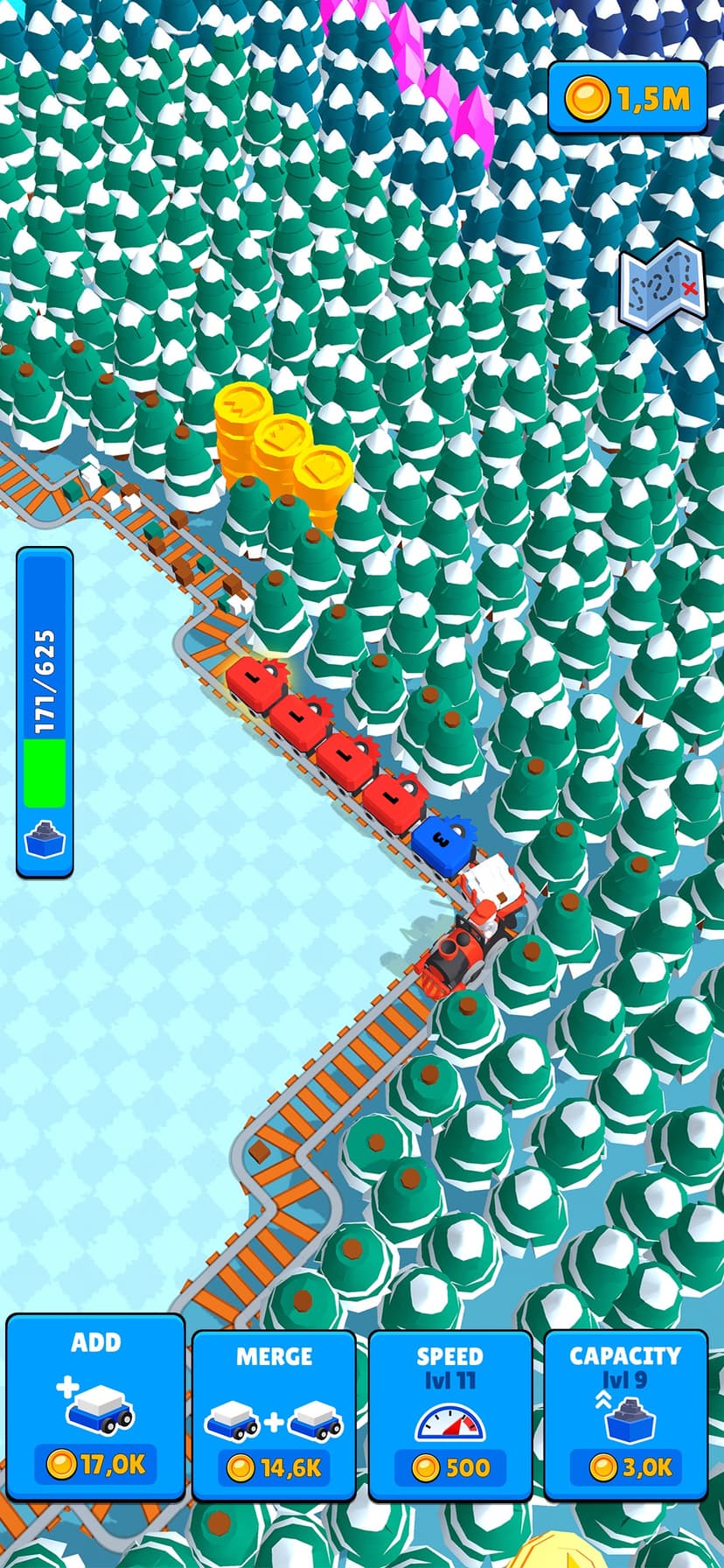 Train Miner: Idle Railway Game screenshot 3 - screenshot