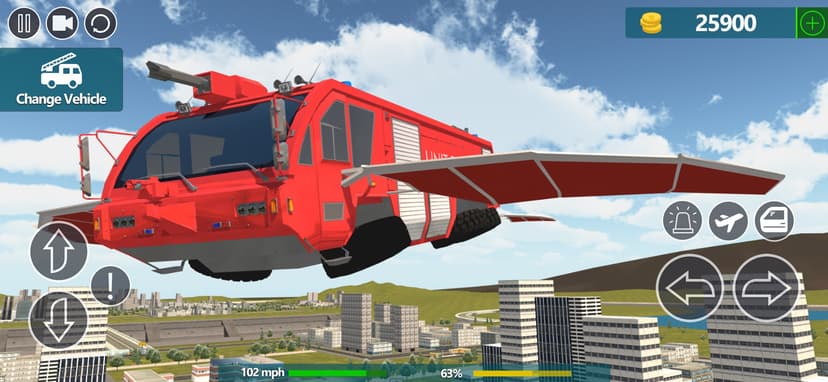 Fire Truck Flying Car screenshot 4 - screenshot
