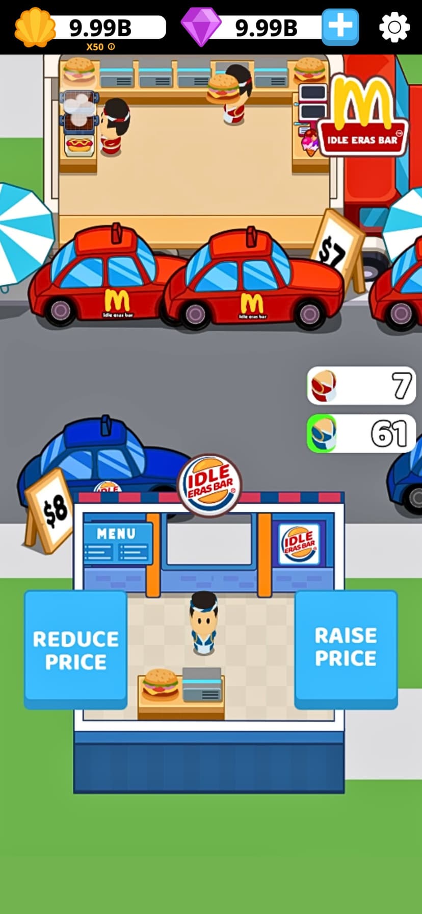 Idle Eras Bar: Food Tycoon screenshot 1 - screenshot