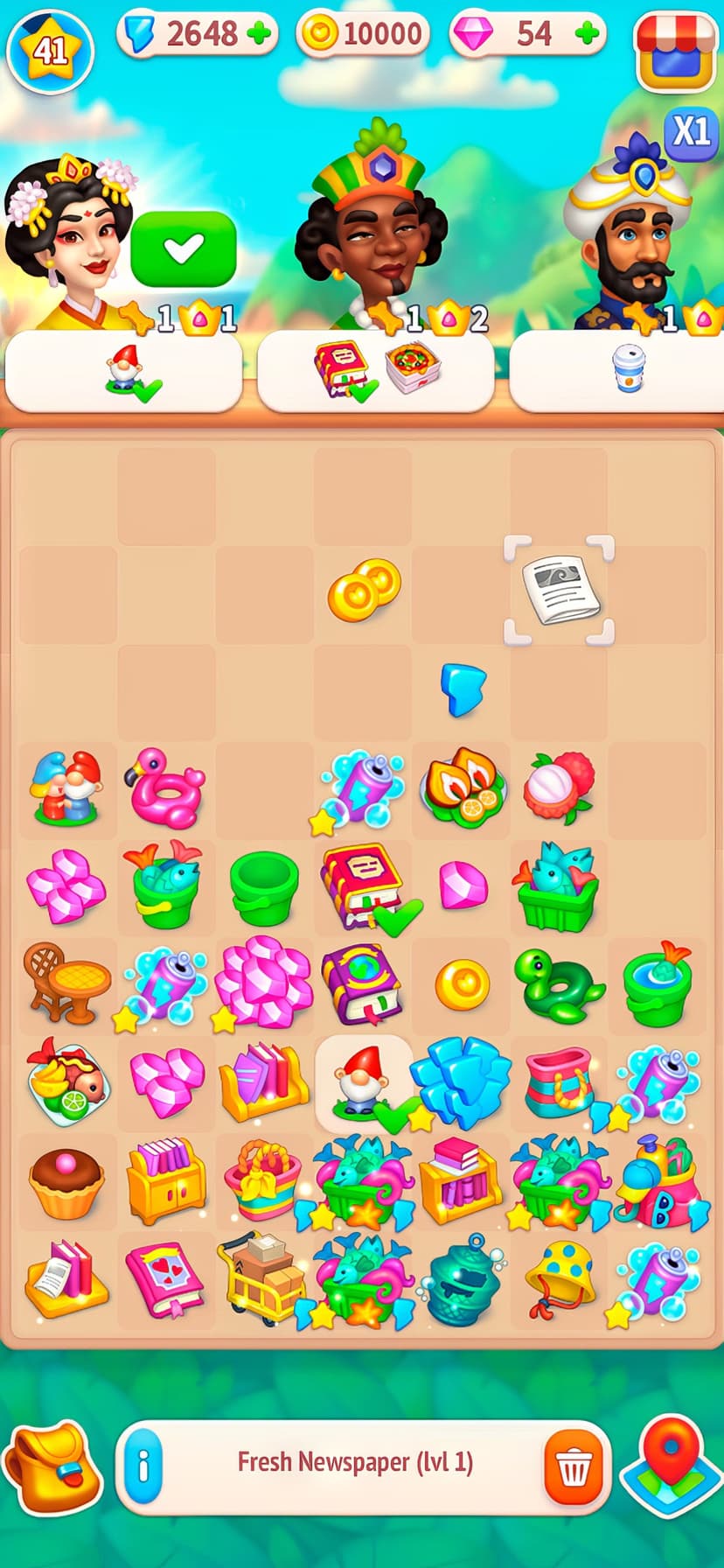 Secrets of Paradise Merge Game screenshot 2 - screenshot