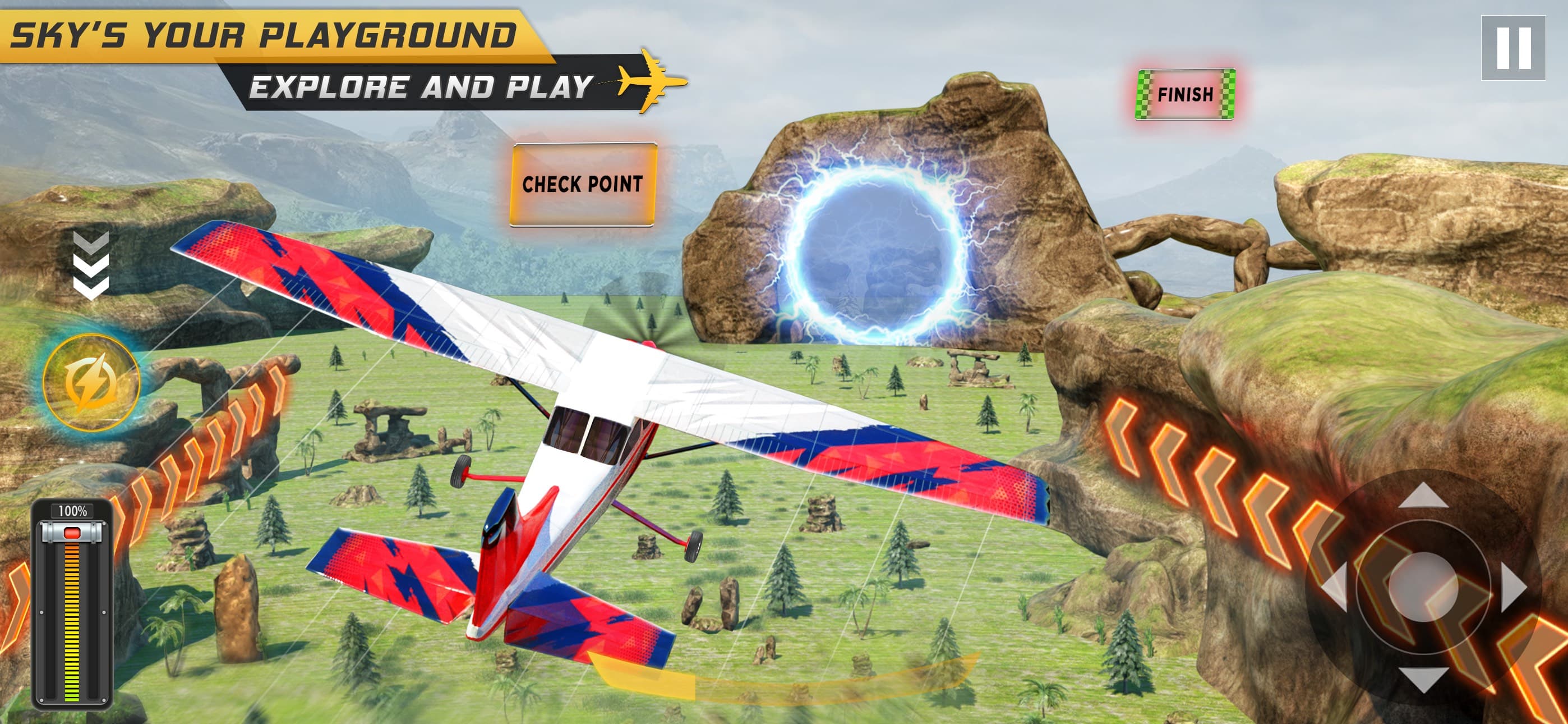 SkyDrift: Airplane Game 3D screenshot 3 - screenshot
