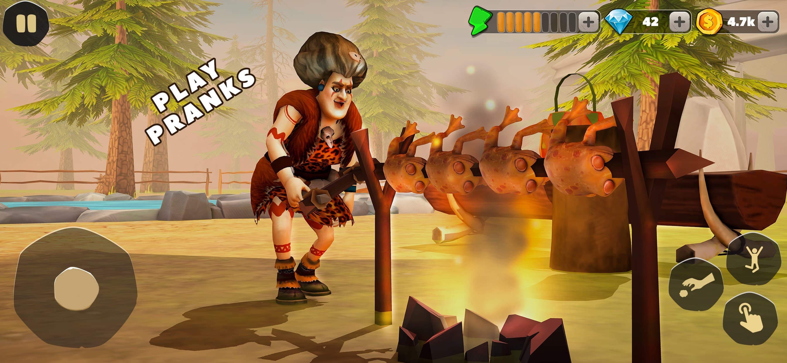 Scary Teacher Stone Age screenshot 1 - screenshot