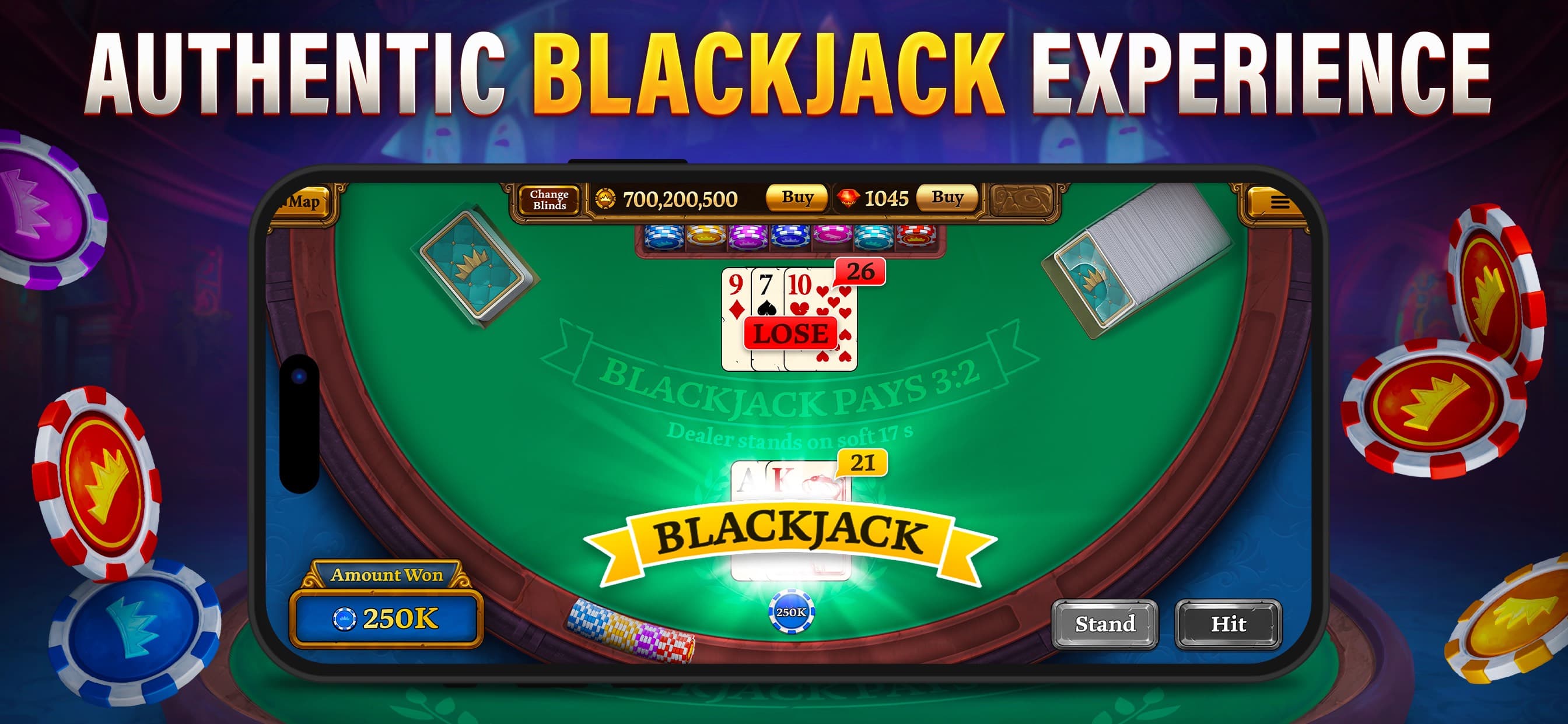 Texas Holdem Poker & Blackjack screenshot 2 - screenshot