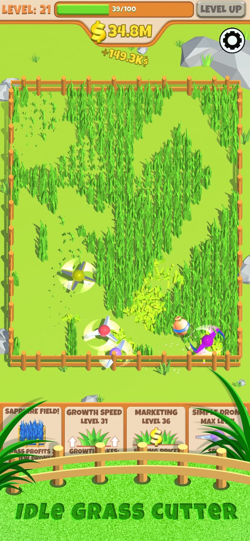 Idle Grass Cutter screenshot 5 - screenshot